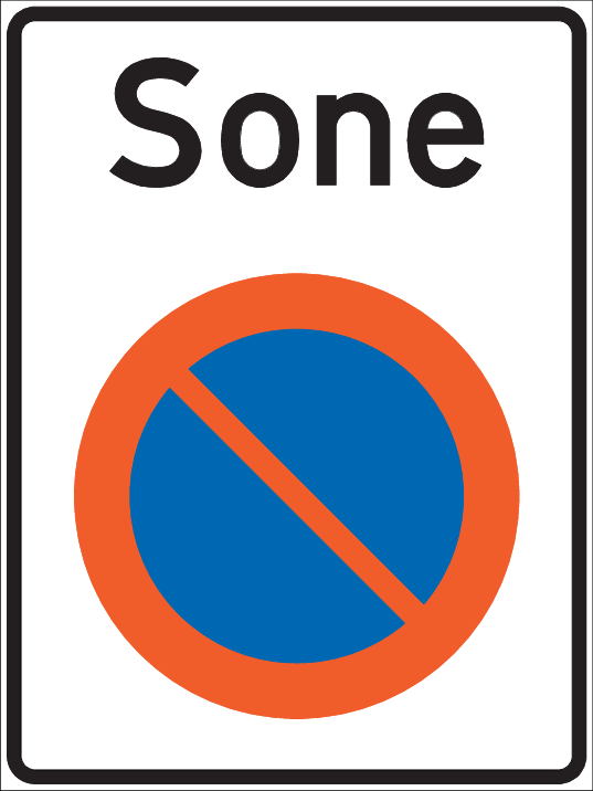 Skilt 376.2 Parkeringssone