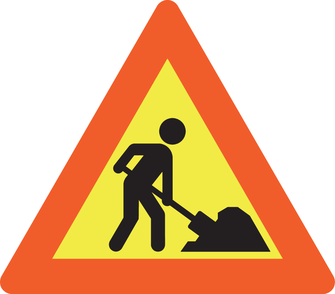 Skilt 110 Vegarbeid