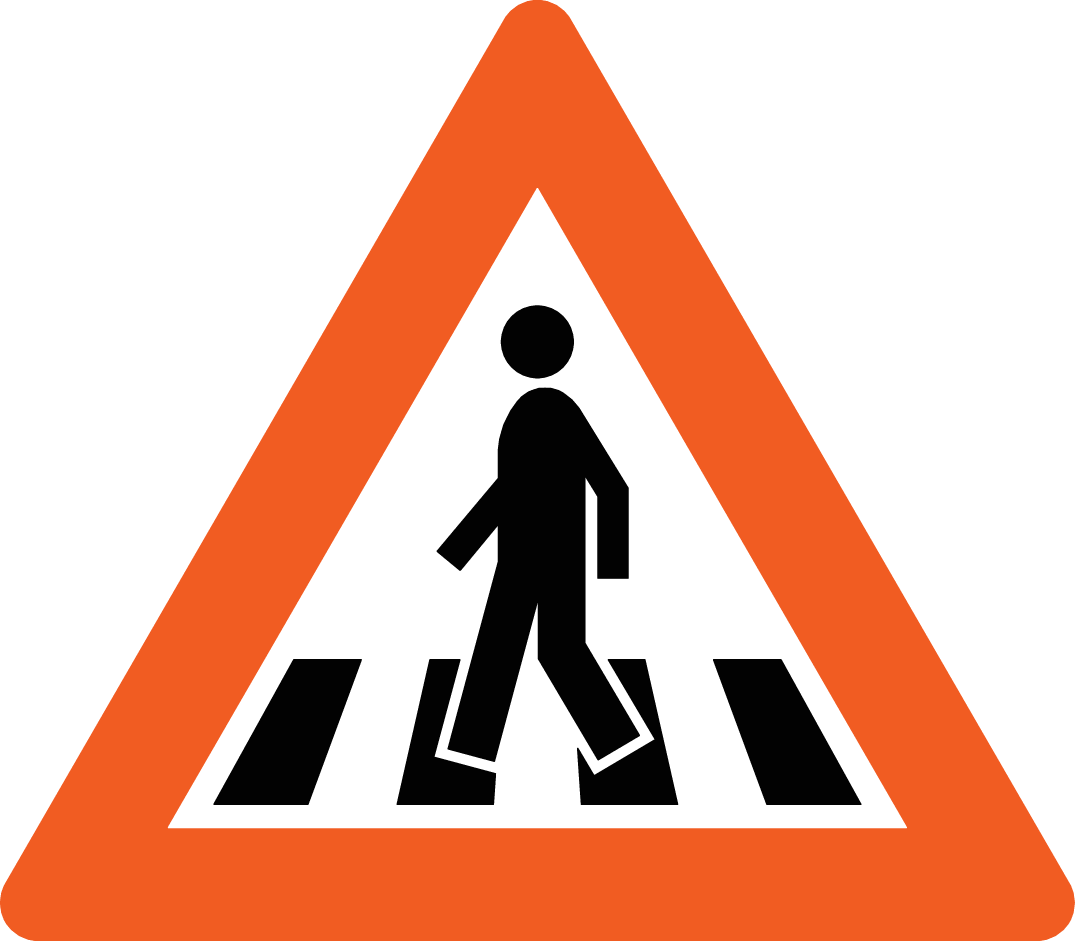 Skilt 140 Avstand til gangfelt