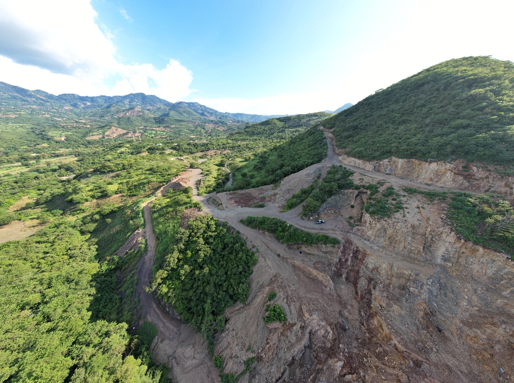 Vista panorámica mina Tercerón S.A. Chiquimula Guatemala