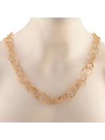 BUCCELLATI HAWAII 18K  GOLD LINK NECKLACE