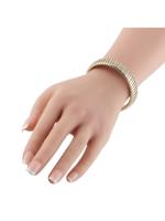 BVLGARI TUBOGAS 18K  GOLD AND STAINLESS STEEL BRACELET