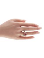 BVLGARI DIVA'S DREAM 18K GOLD DIAMOND PINK TOURMALINE RING
