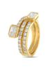 LB EXCLUSIVE 18K  GOLD 1.95CT DIAMOND COIL RING PIC-1