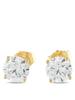 LB EXCLUSIVE 14K GOLD LAB-GROWN DIAMOND STUD EARRINGS PIC-0