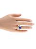 LB EXCLUSIVE PLATINUM 1.41CT DIAMOND AND TANZANITE RING PIC-2