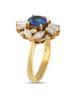 LB EXCLUSIVE 18K  GOLD 1.02CT DIAMOND AND SAPPHIRE RING PIC-1