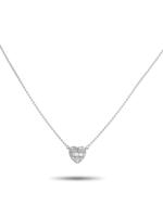 LB EXCLUSIVE 14K  GOLD 0.20CT DIAMOND HEART NECKLACE