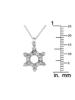 14K  GOLD 0.50CT DIAMOND STAR OF DAVID PENDANT NECKLACE PIC-3