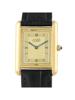 CARTIER MUST DE CARTIER TANK ART DECO DIAL VERMEIL WATCH PIC-0