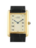 CARTIER MUST DE CARTIER TANK COLUMN DIAL VERMEIL WATCH