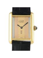 CARTIER MUST DE CARTIER TANK TRINITY DIAL VERMEIL WATCH