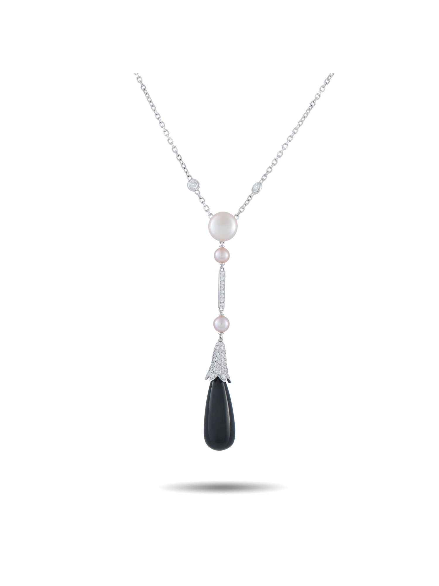 CARTIER MONICA BELLUCCI 18K GOLD DIAMOND NECKLACE PIC-