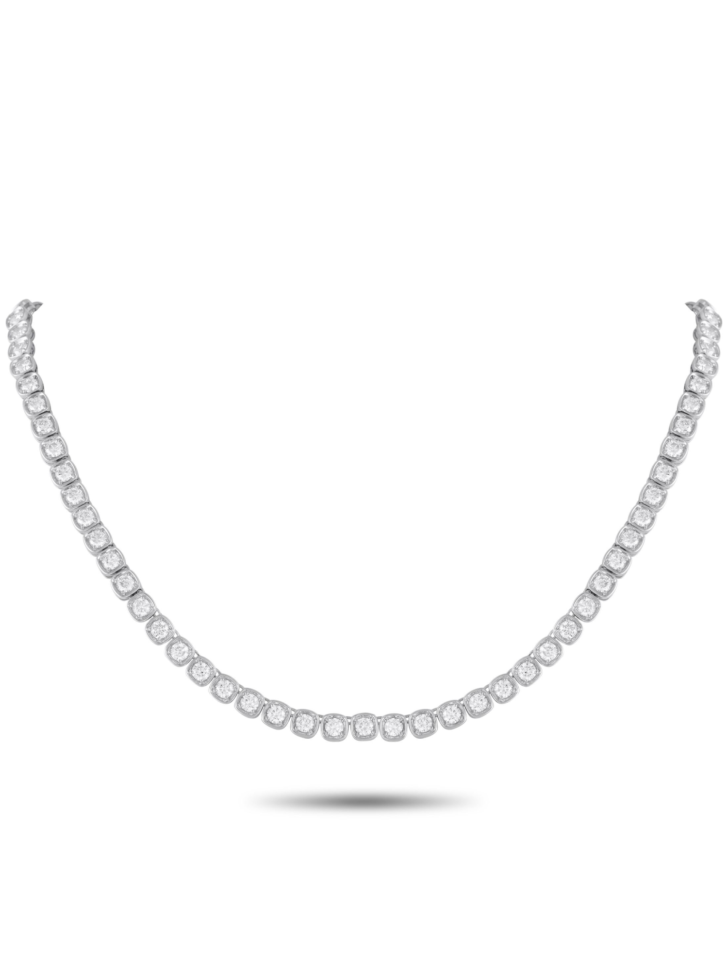 LB EXCLUSIVE 18K  GOLD 15.60CT DIAMOND NECKLACE PIC-