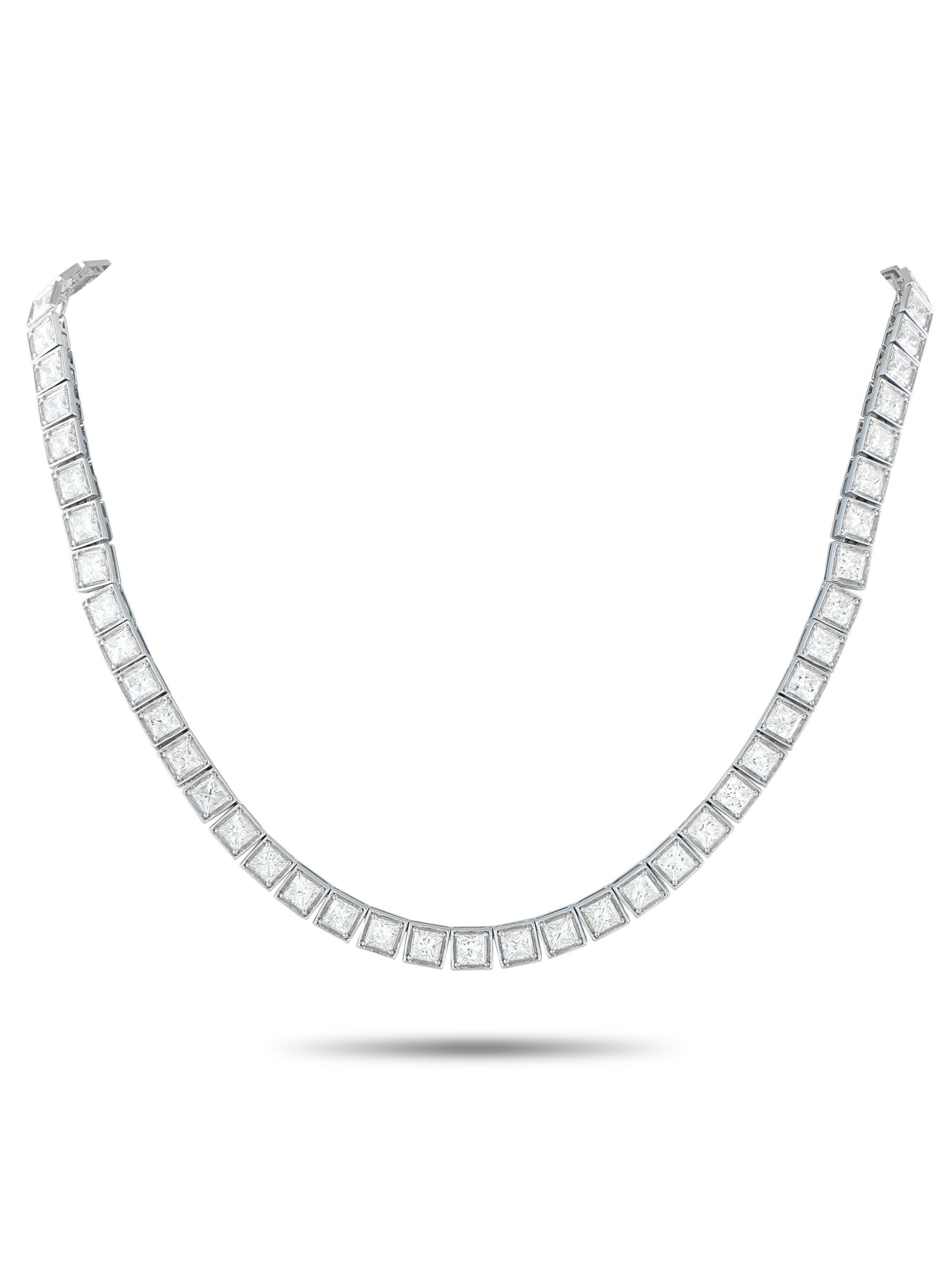 LB EXCLUSIVE 18K  GOLD 33.0CT DIAMOND NECKLACE PIC-