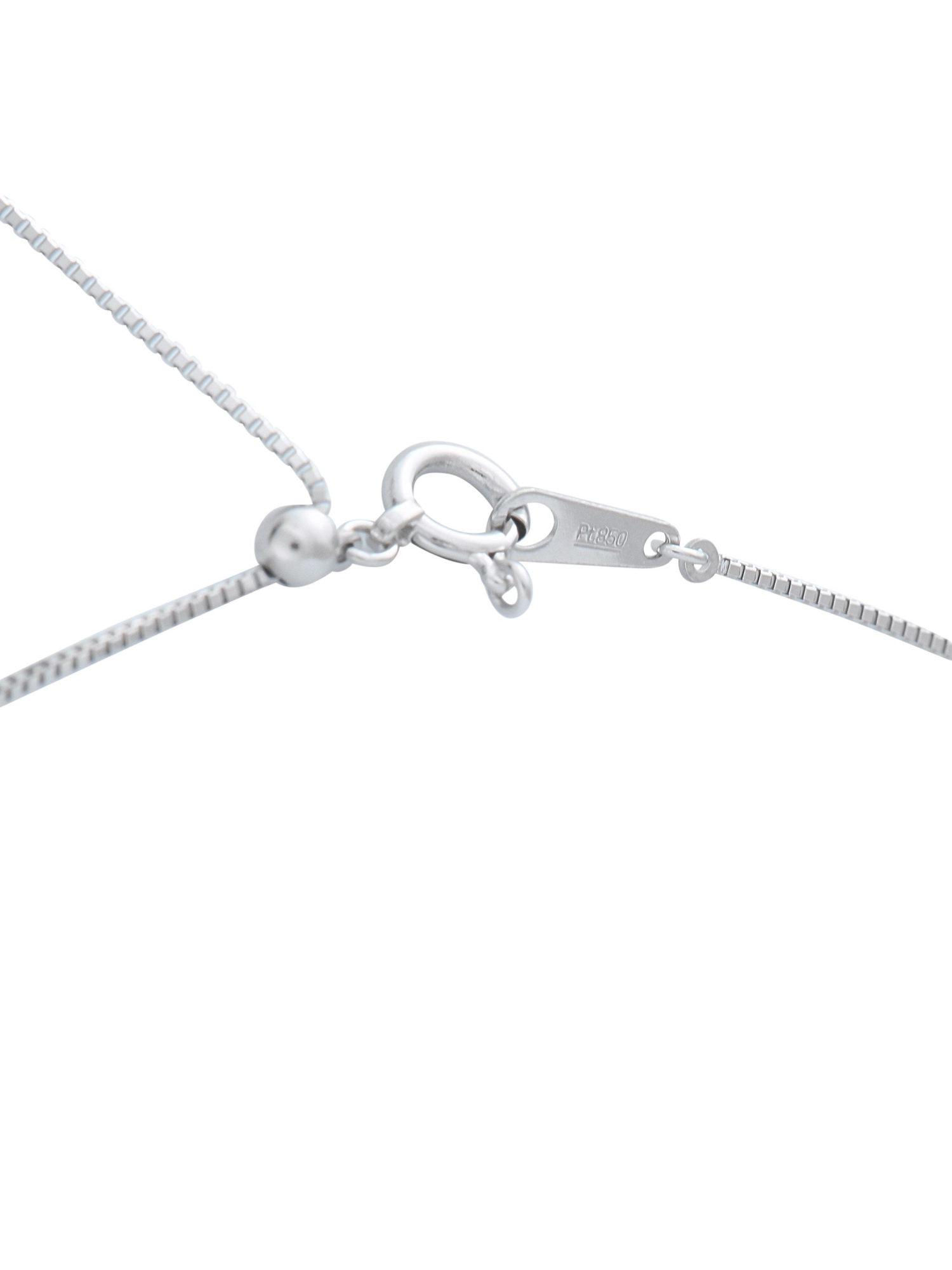 PLATINUM 0.14CT DIAMOND AND RUBY PENDANT NECKLACE PIC-2