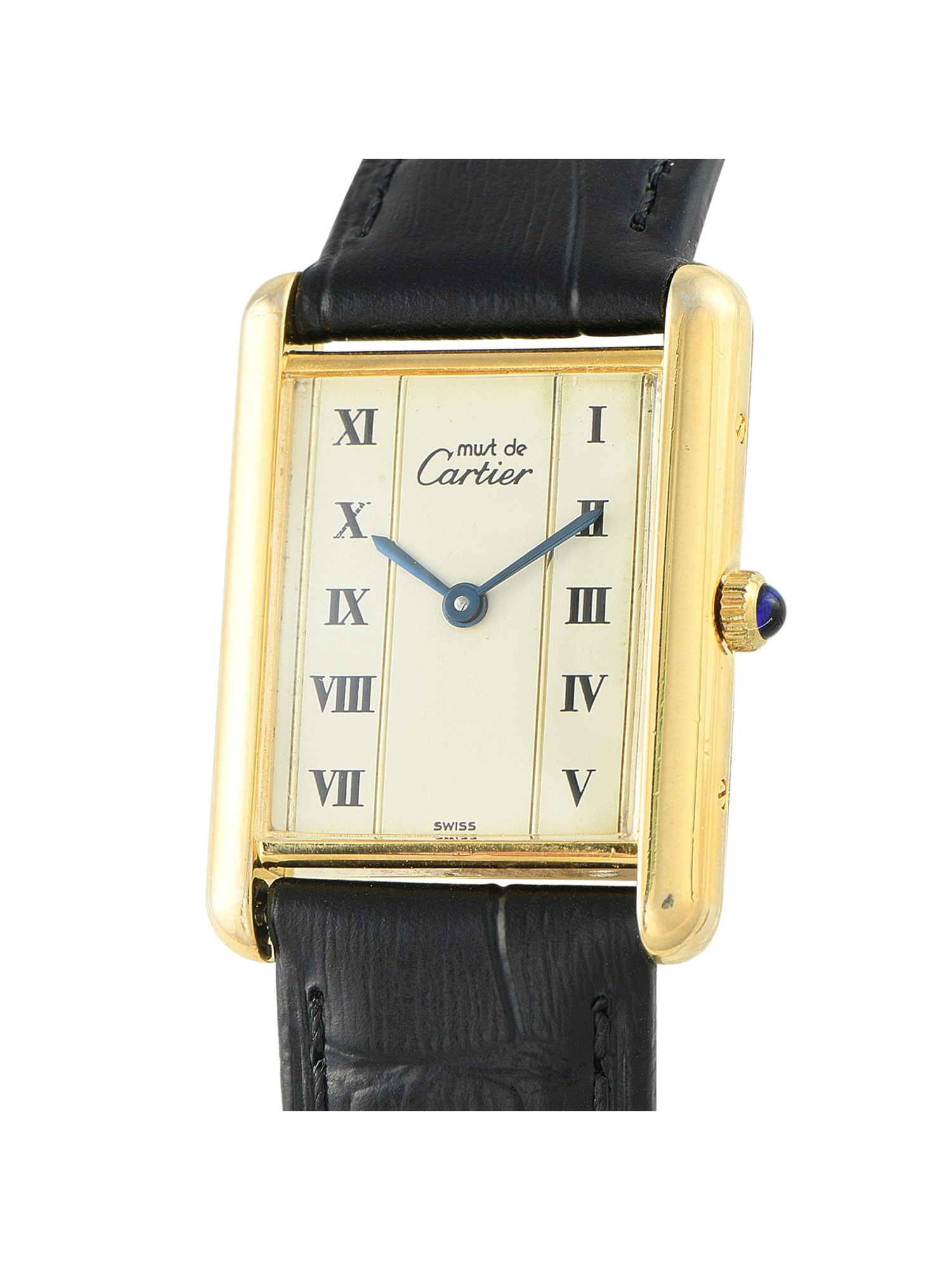 CARTIER MUST DE CARTIER TANK COLUMN DIAL VERMEIL WATCH PIC-1