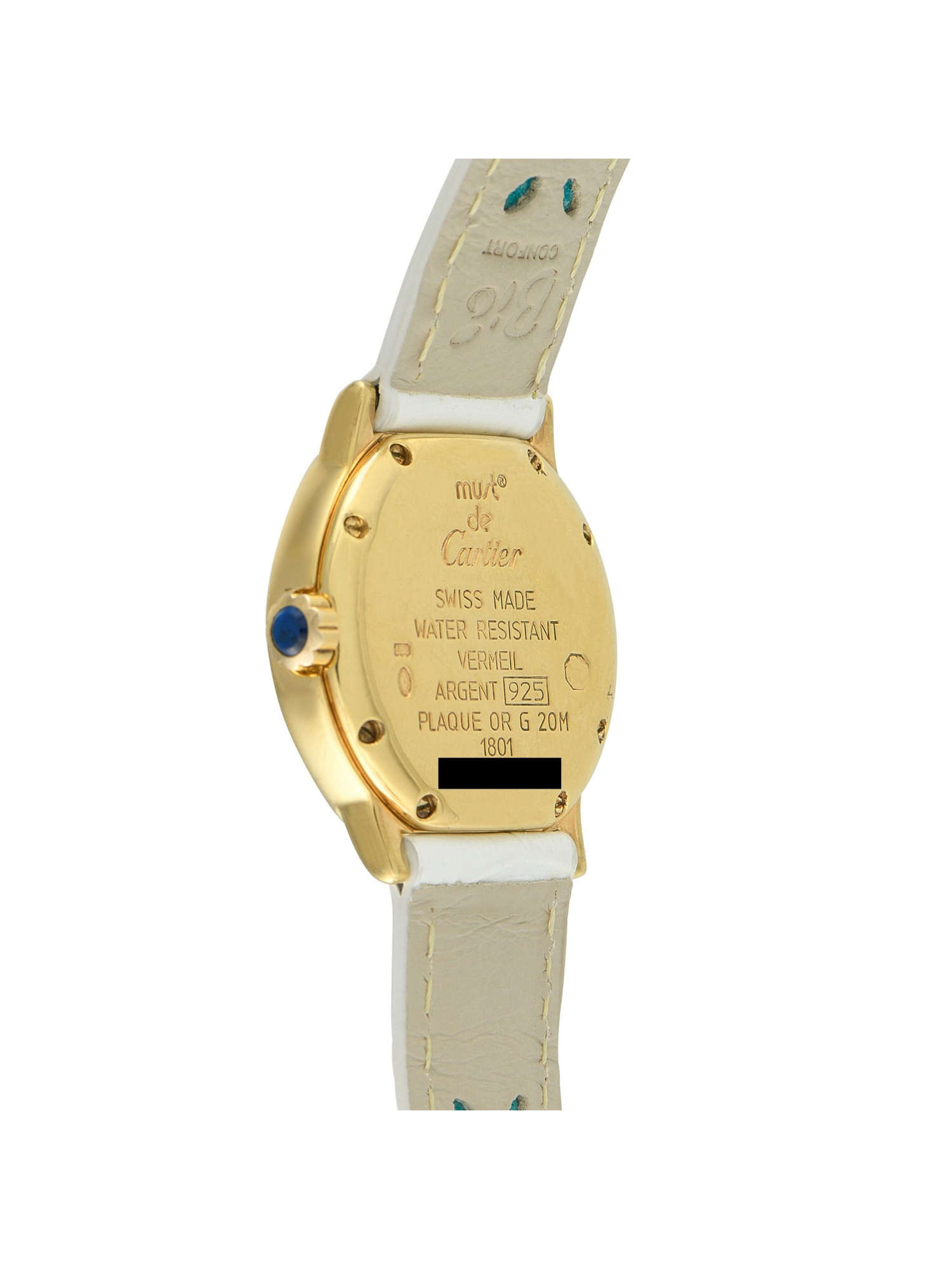 CARTIER MUST DE CARTIER RONDE TRIDOR DIAL VERMEIL WATCH PIC-2