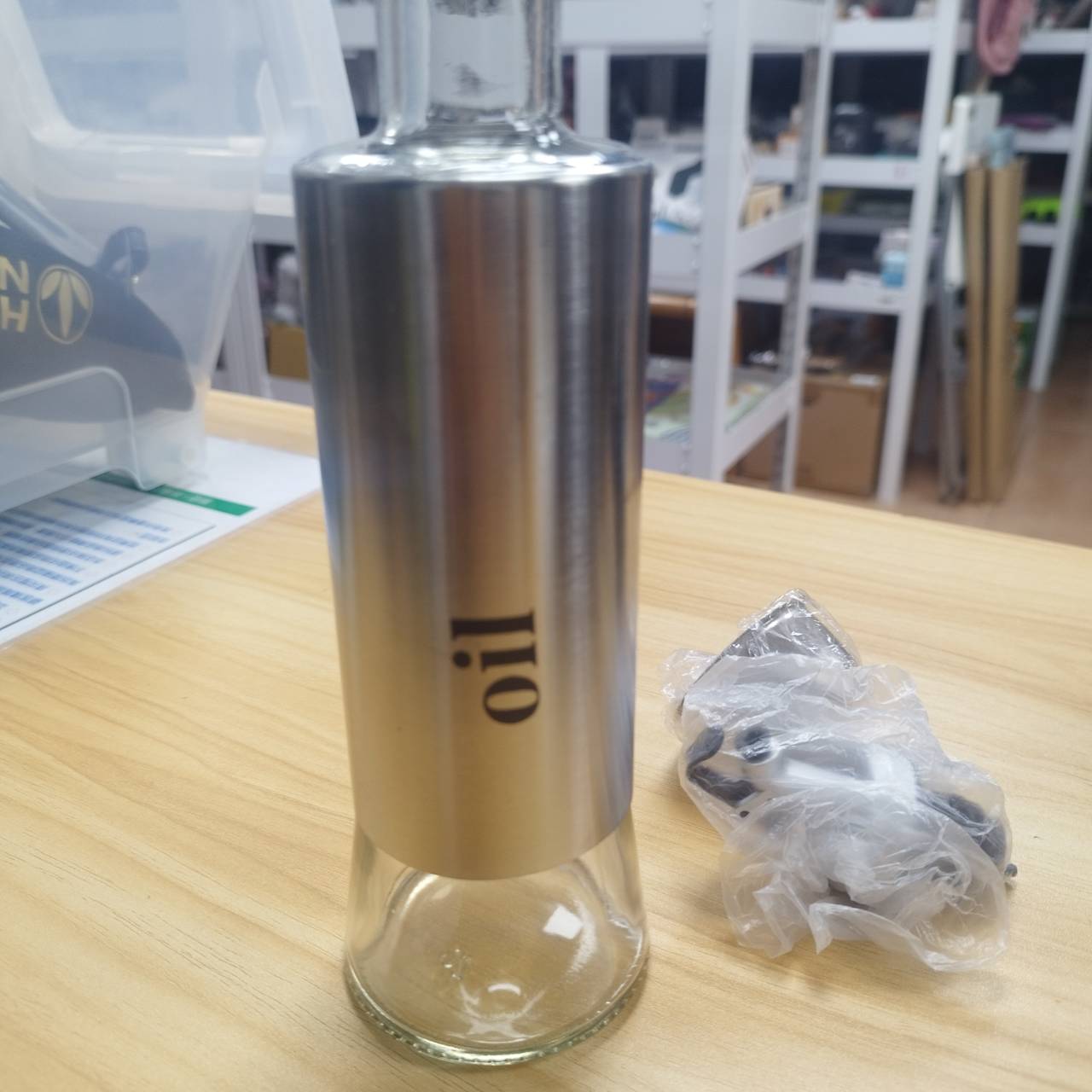 全新304調味按壓控量油瓶 附304漏嘴