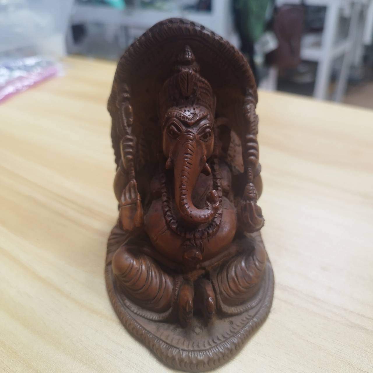 泰國象神木雕