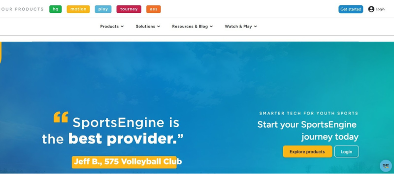 Sports Engine sports management software