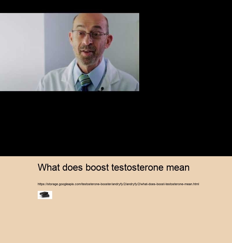 what does boost testosterone mean