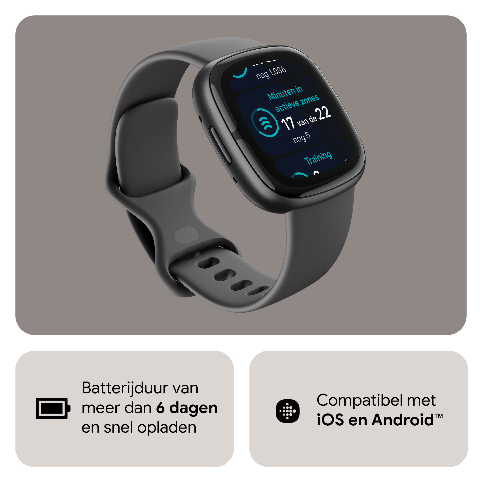 Fitbit Sense 2 zwart