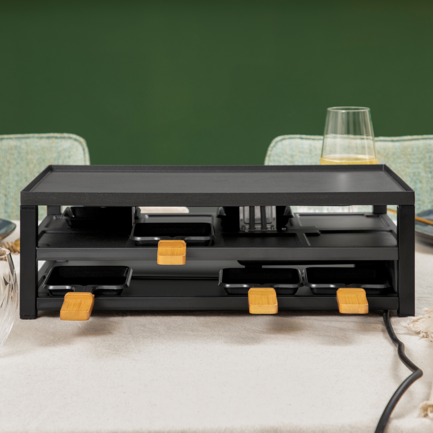 Princess Black Steel Raclette