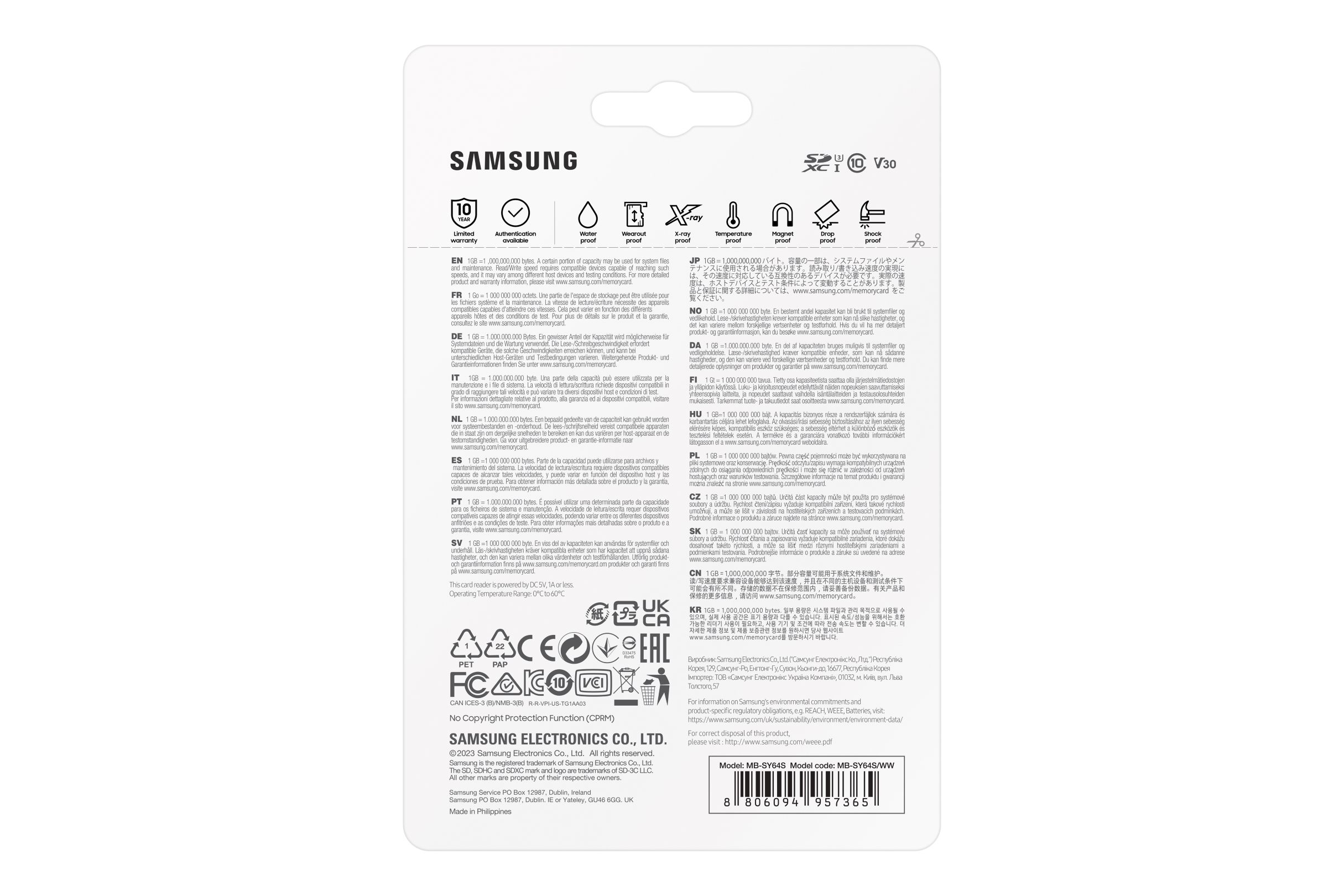 Samsung PRO Ultimate SD kaart 64GB