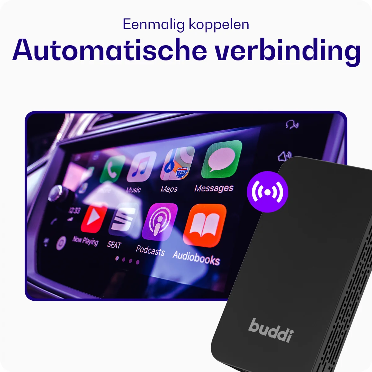 Adaptateur Bluetooth Buddi pour Apple Carplay