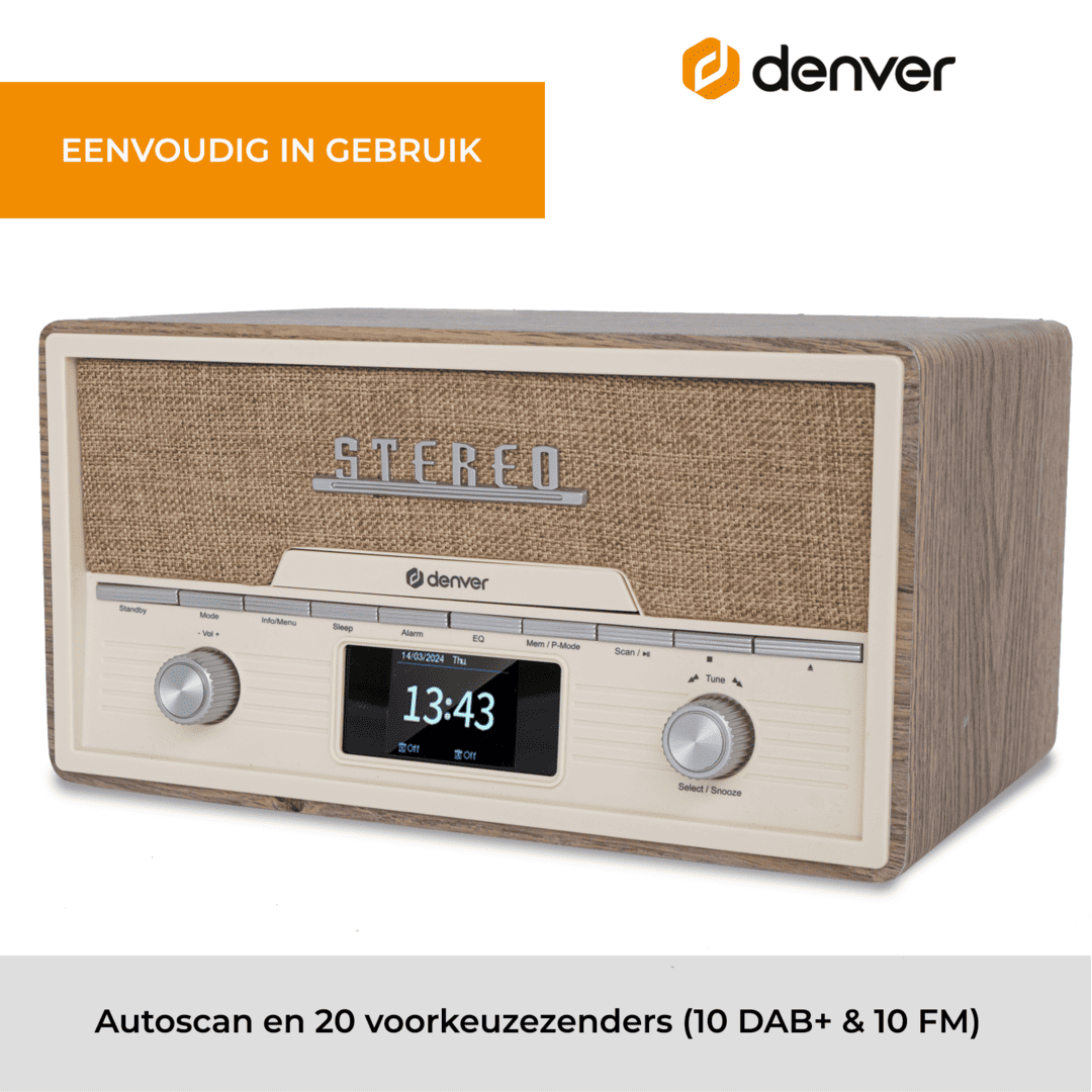 Denver MDA525 DAB Radio CD Speler