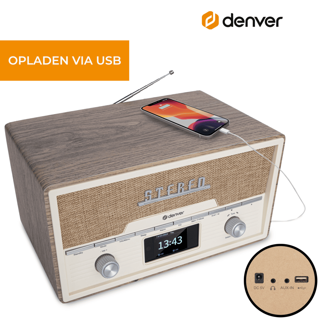Denver MDA525 DAB Radio CD Speler
