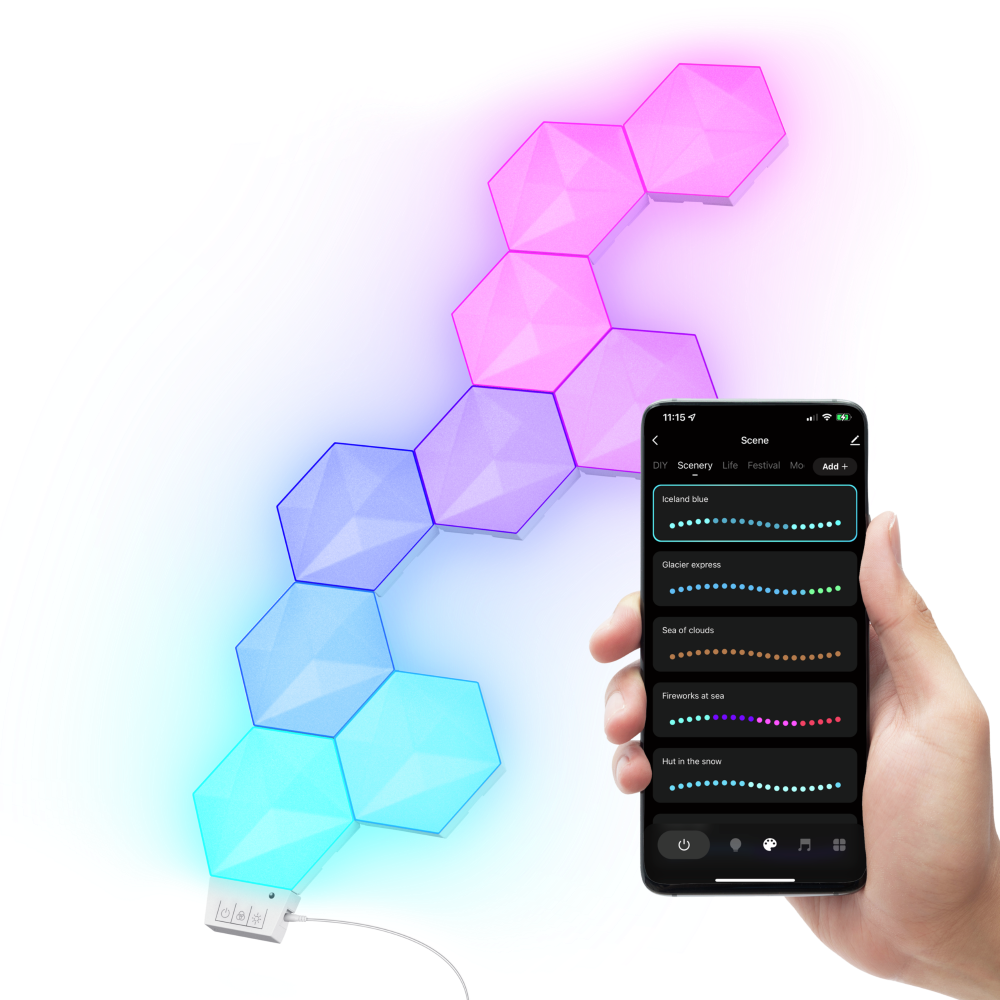 Trust GXT 902 Vybz RGB Hexagon lichtpanelen