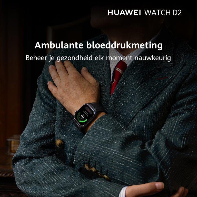 2 - HUAWEI Watch D2 Zwarte Smartwatch met Bloeddrukmeter