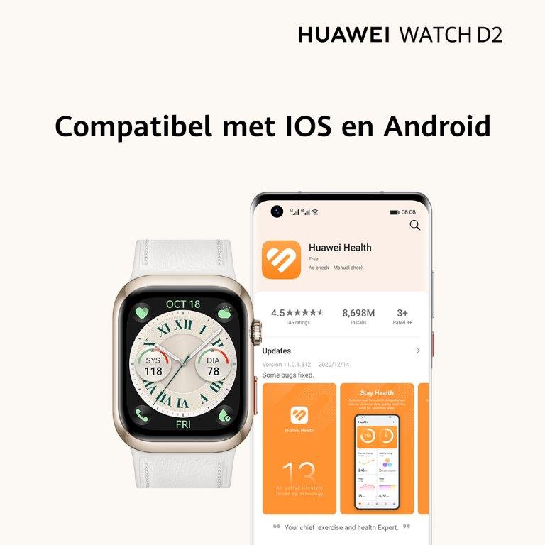 2 - HUAWEI Watch D2 Zwarte Smartwatch met Bloeddrukmeter