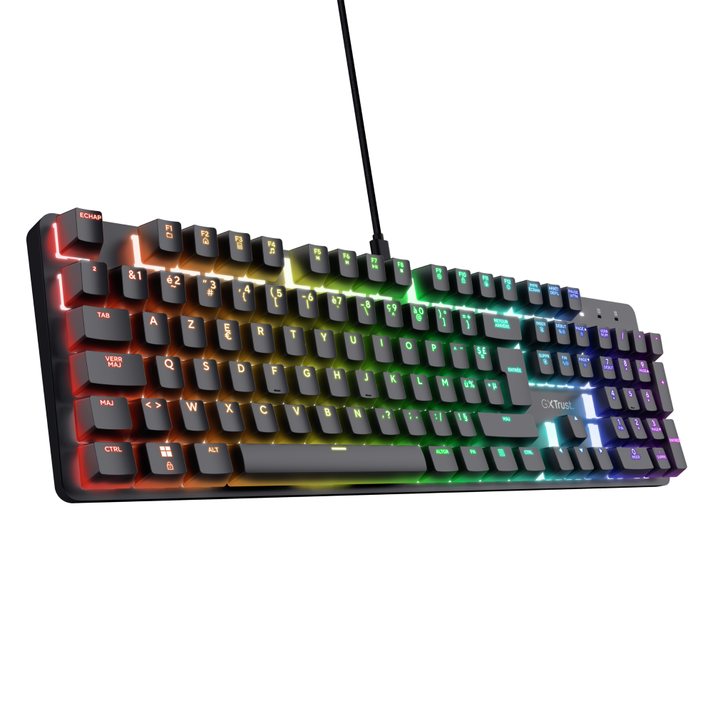Trust GXT 871 Zora Mechanisch gamingtoetsenbord - Zwart