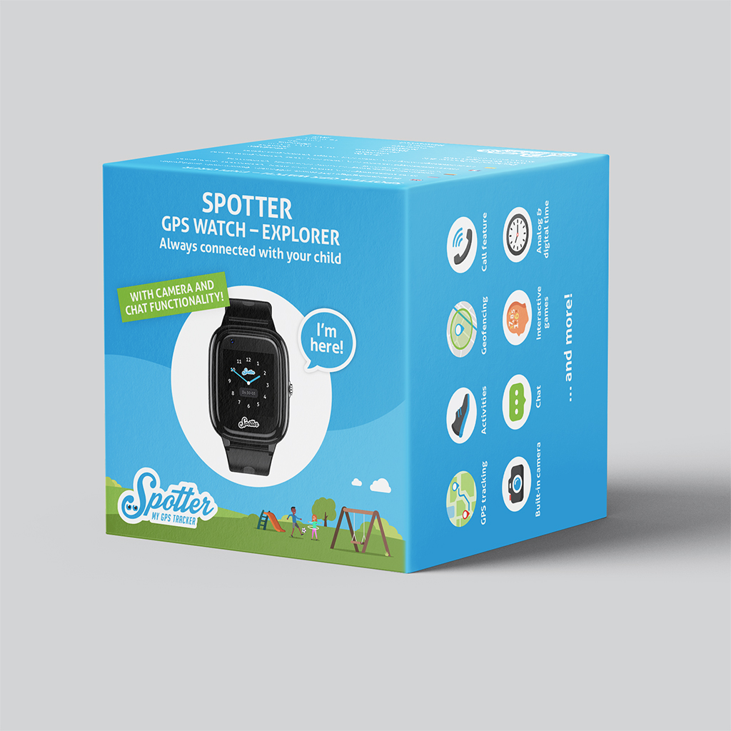 Spotter Explorer GPS kinderhorloge - Black (4G)