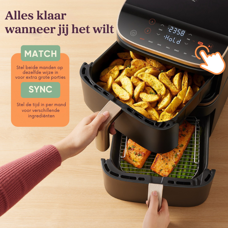 Airfryer XXL TurboTower PRO 10,8L Smart