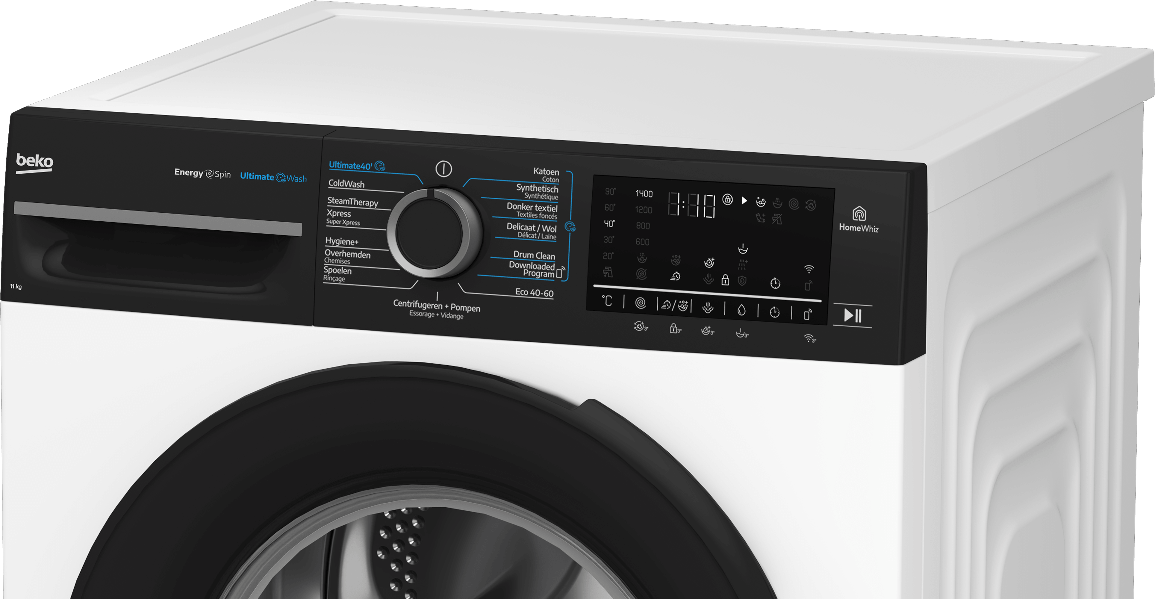 Beko BM3W0U61141TW – UltimateWash – Vrijstaande wasmachine (11 kg, 1400 rpm, energieklasse A)