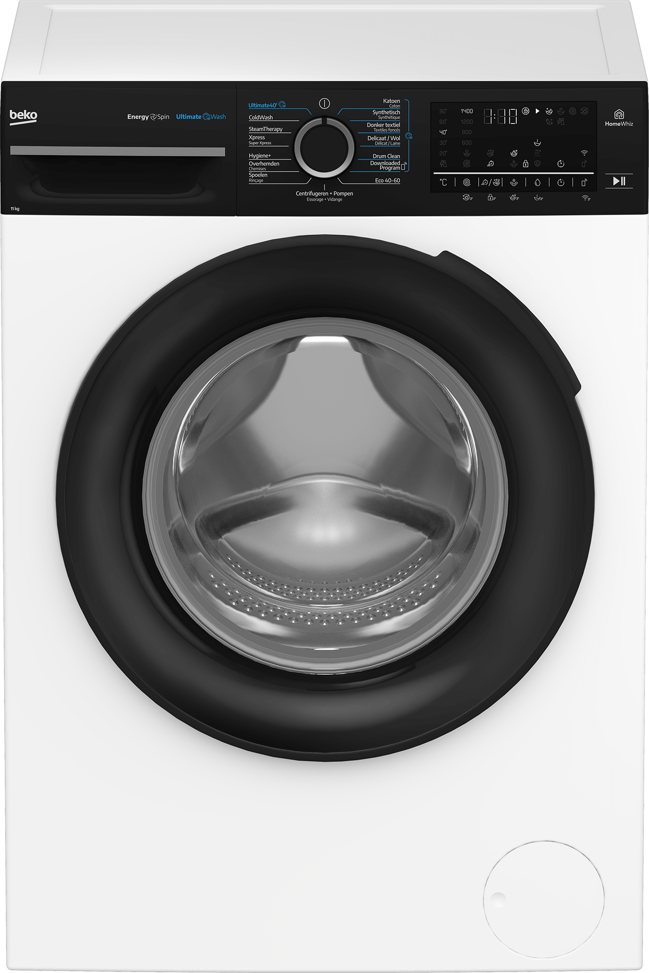 Beko BM3W0U61141TW – UltimateWash – Vrijstaande wasmachine (11 kg, 1400 rpm, energieklasse A)