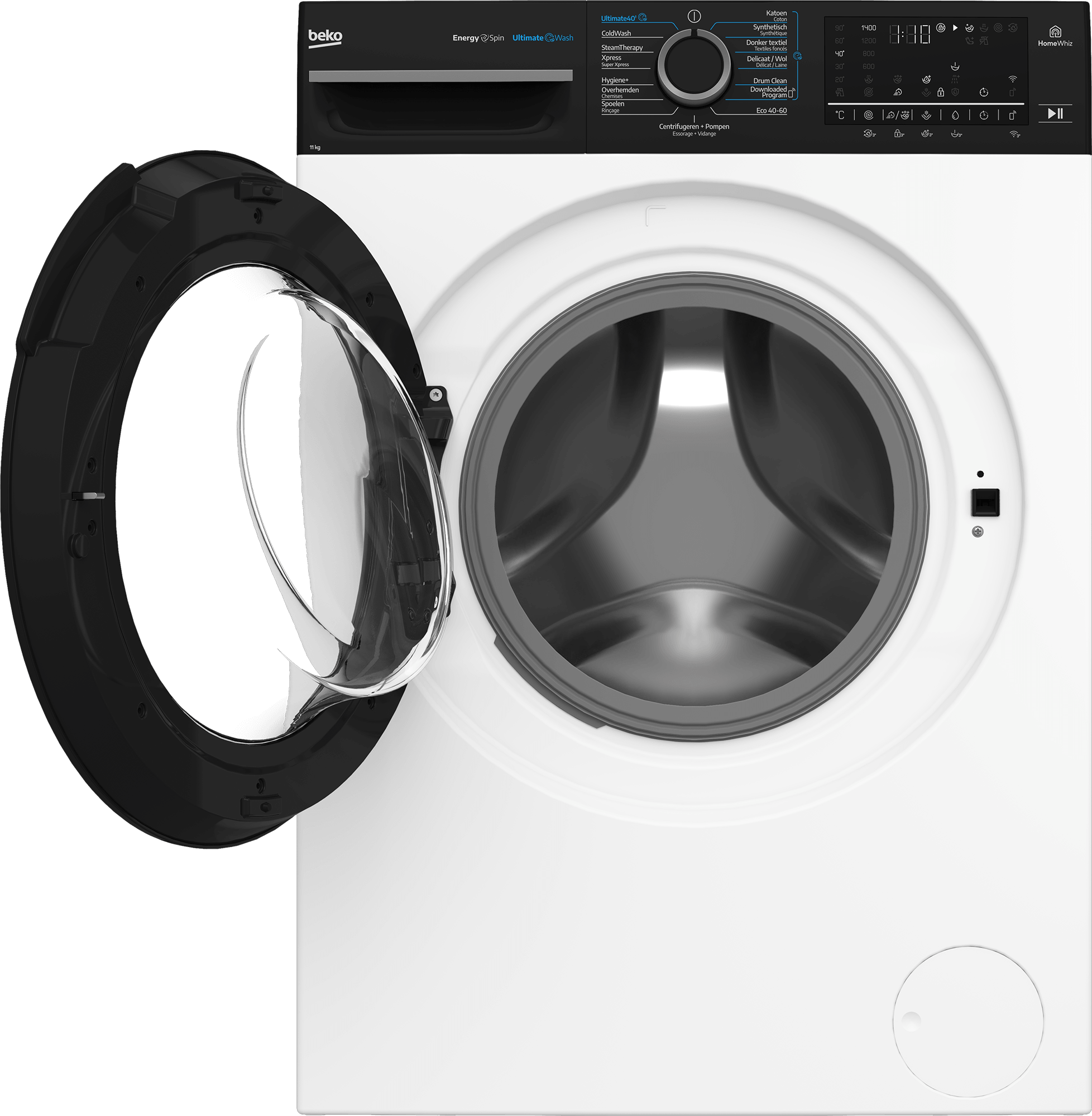 Beko BM3W0U61141TW – UltimateWash – Vrijstaande wasmachine (11 kg, 1400 rpm, energieklasse A)