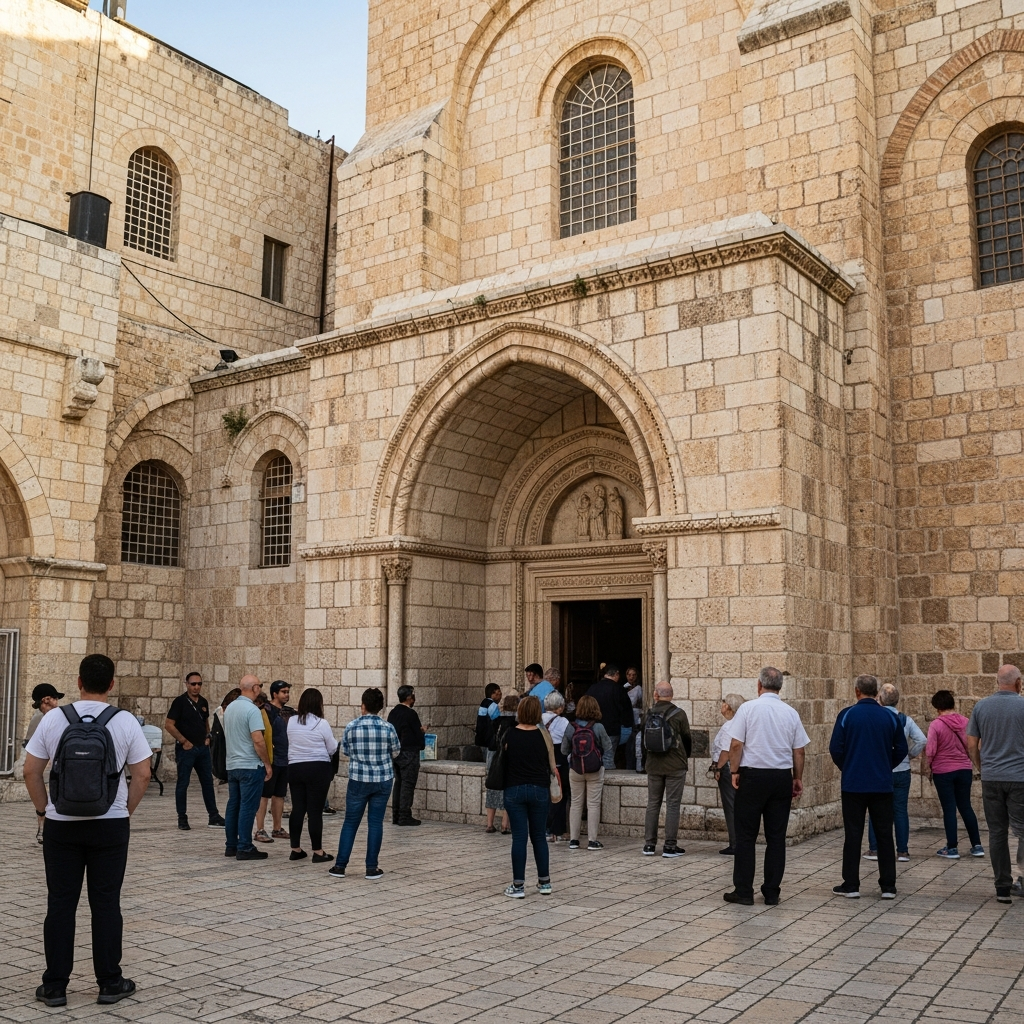Church of the Nativity in Bethlehem historic biblical landmark