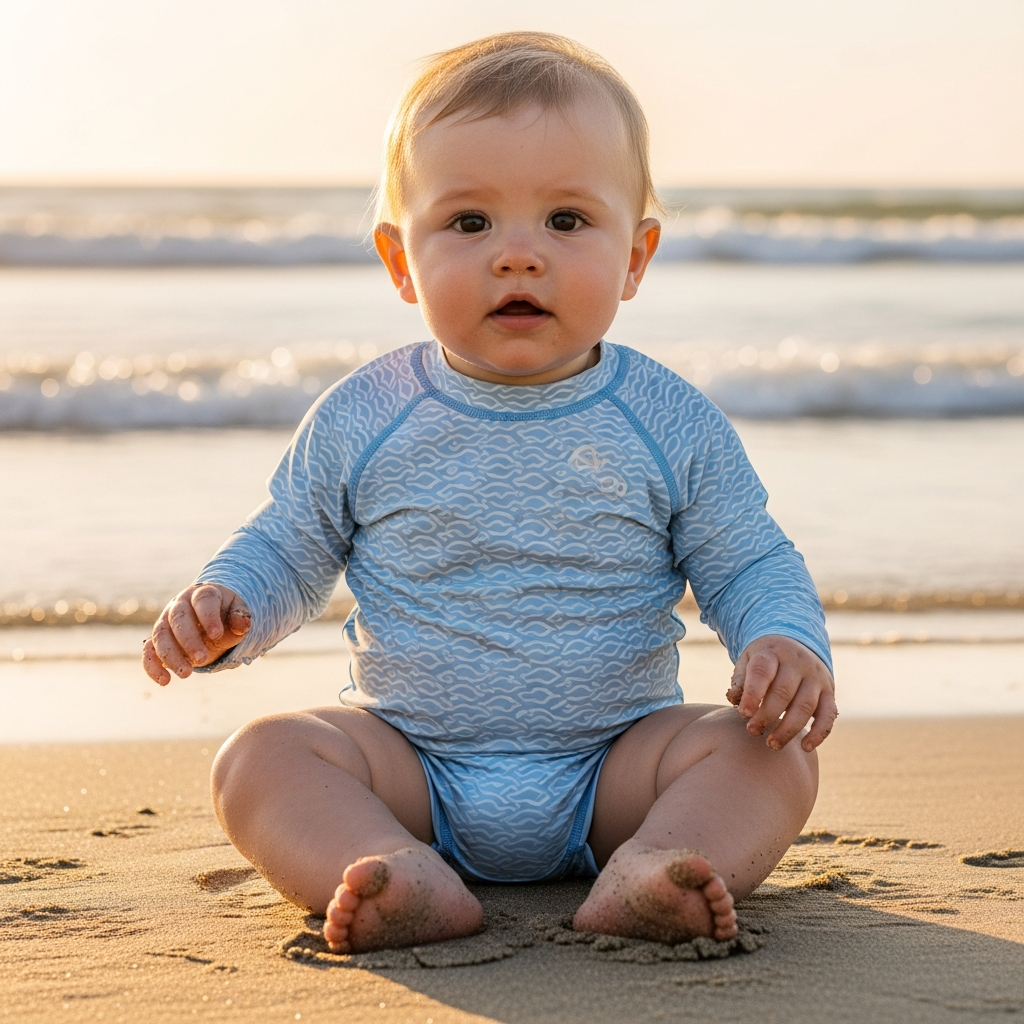 UPF 50+ Baby Rash Guard Badebekleidung für Strand-Sonnenschutz