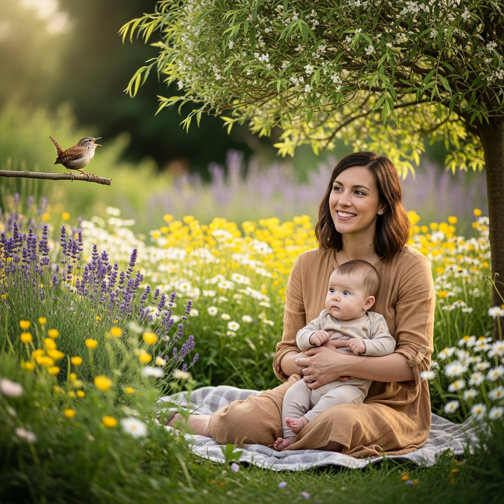Guide visuel des prénoms pour bébé filles en W inspirés de la nature destiné aux parents