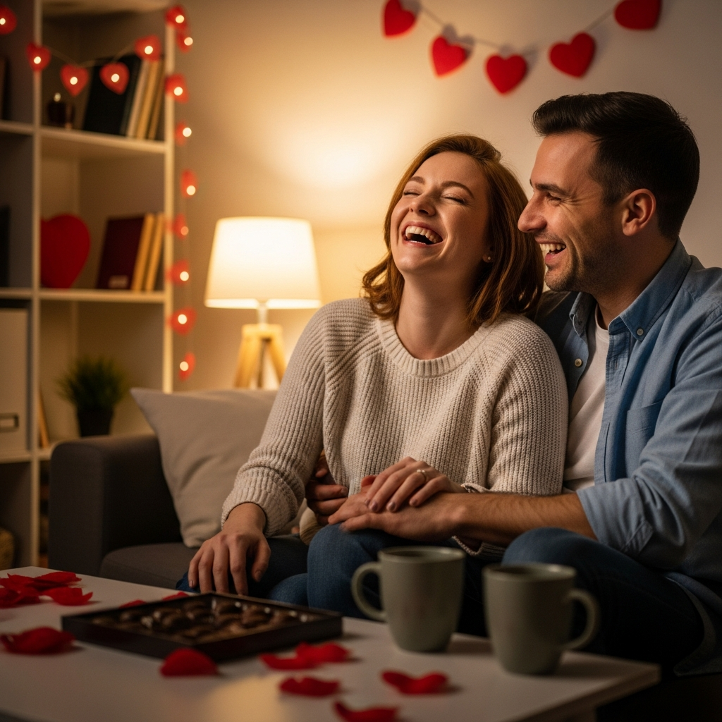 Lustige Valentinstag-Gedichte – humorvolle Reime und Limericks-Illustration