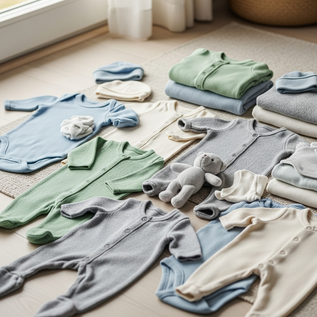 Colección de ropa para bebé varón para recién nacidos