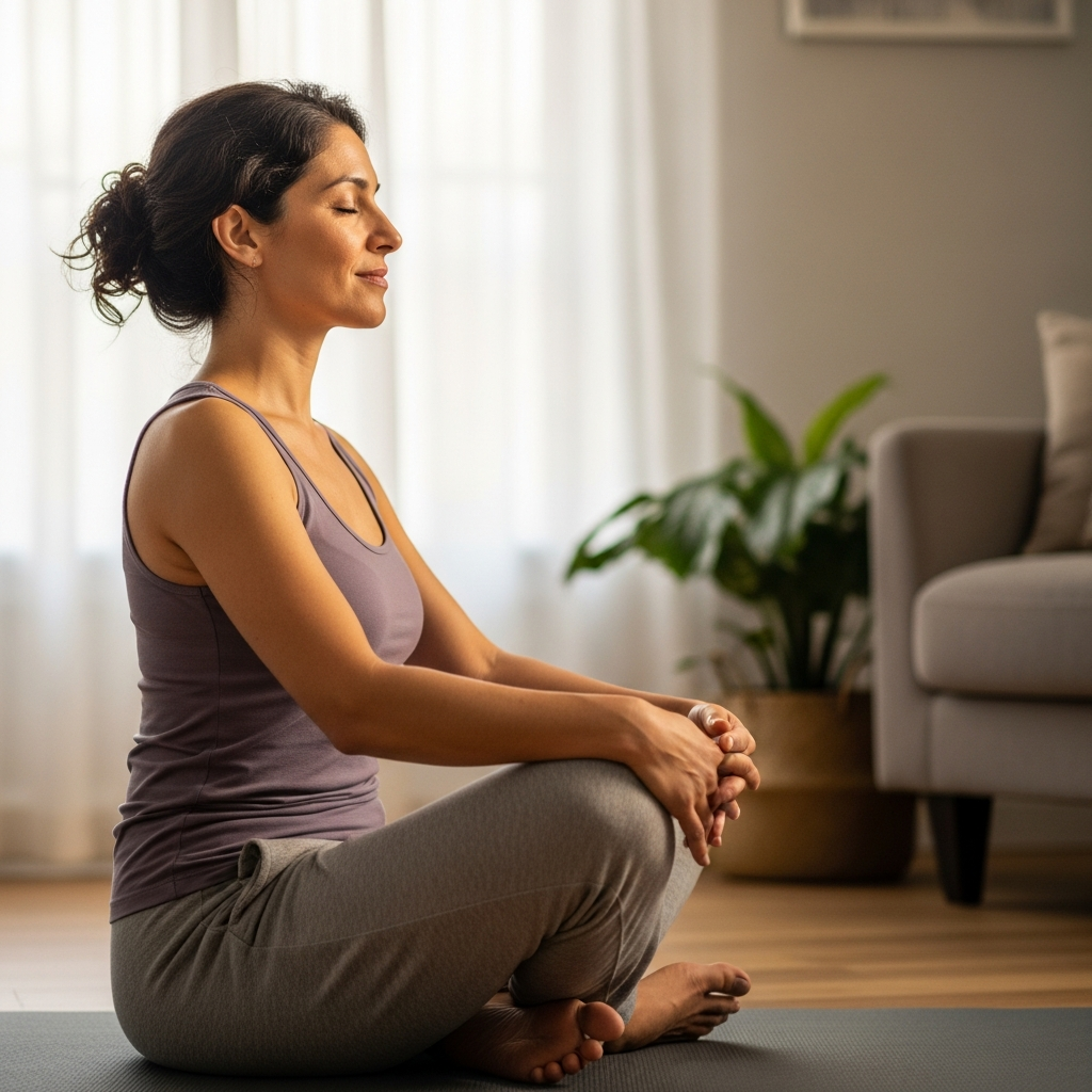 Alivio natural del estrés a través del yoga para la regulación del período Técnicas de yoga y reducción del estrés para la regulación de la salud menstrual