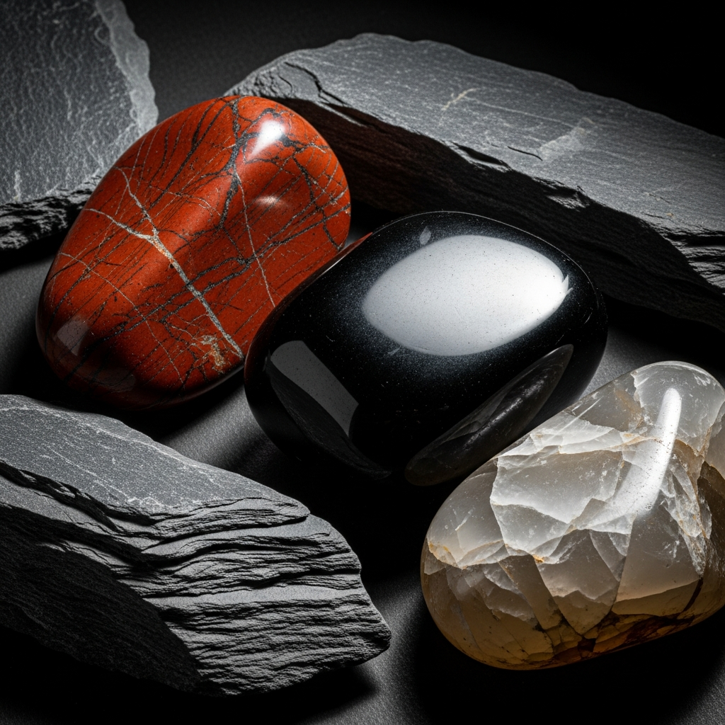 Masculine gemstones jasper onyx and slate for baby boy names