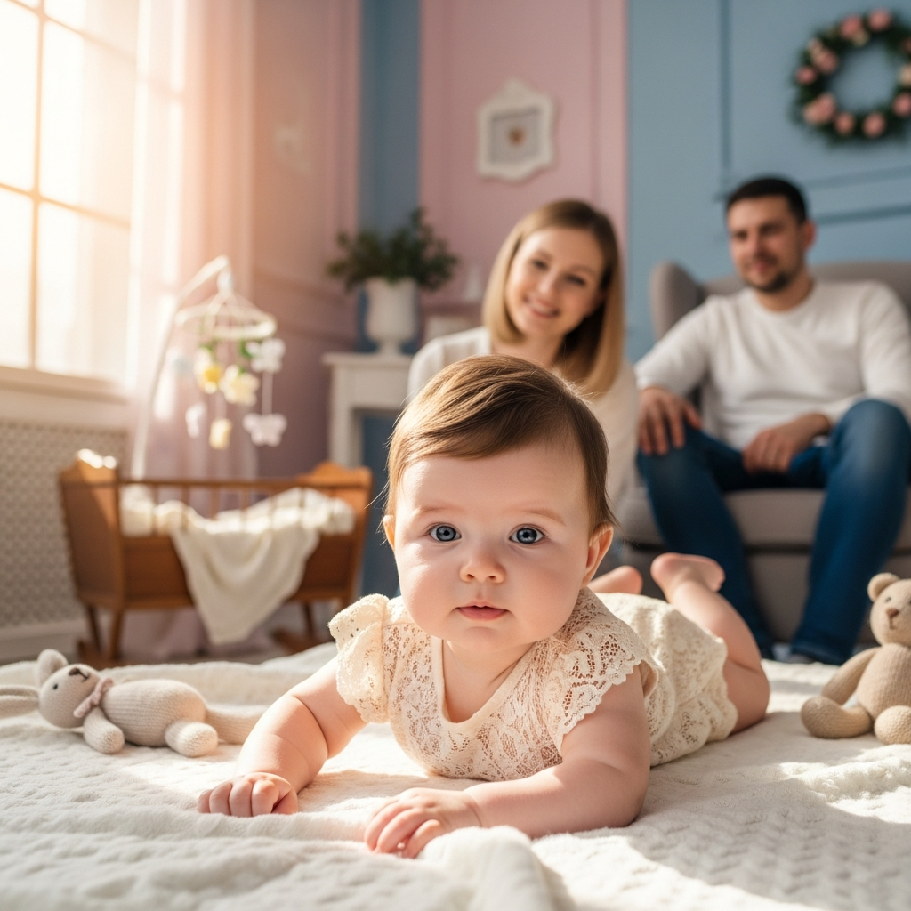 Top German baby girl names guide with beautiful European-style baby girl imagery