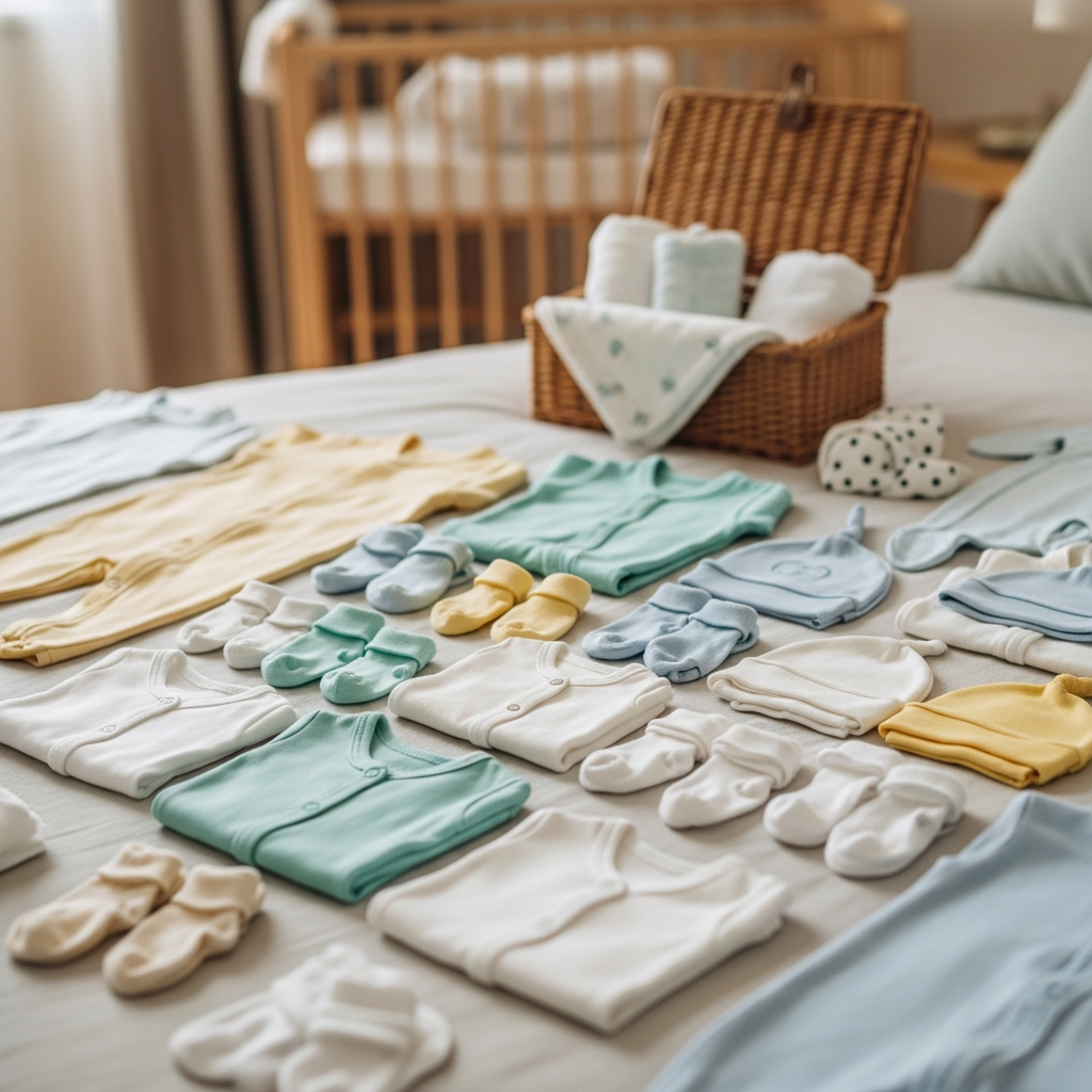 Organized newborn baby wardrobe essentials guide for new parents